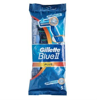 Gillette Blue II Plus Engångsskrapor - 5 st.