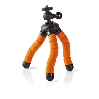 Ministativ - Kamerastativ | Max. 0,5 kg | 13 cm | Flexibel | Svart/Orange