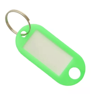 Plastnyckelring - 10 st (grön)