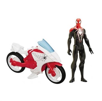 Spiderman Action Figure - Inkl. Motorcykel - 30 cm