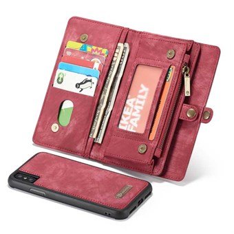 CaseMe Flap Wallet för iPhone XS Max - Röd