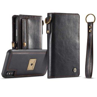 CaseMe Läderplånboksfodral till iPhone XS Max - Svart