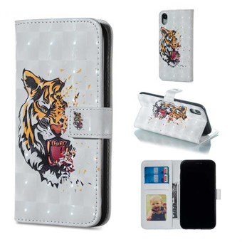 Snyggt Card Wallet-fodral iPhone XR - Tiger