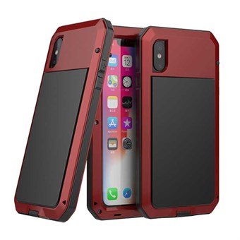 Vattentätt metallskal till iPhone XR - Röd