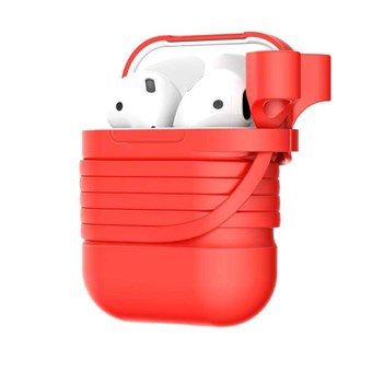 Baseus Apple Airpod-skyddsfodral med rem - röd