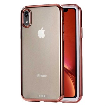 Super Slim Electroplating Hard Case Cover för iPhone XR - Rose Gold