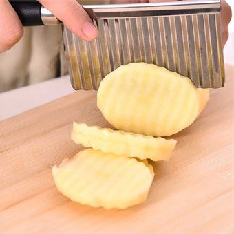 Vågig fräs - Köksklyfta - Pommes frites - Vågig potatis - Grönsaker
