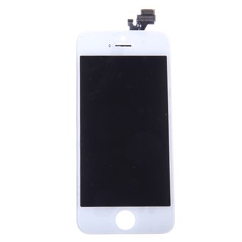 LCD + pekskärm för iPhone 5 - reservdel - vit A +
