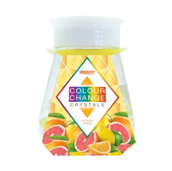 AirPure Color Change Crystals - Color Changeing Crystals - Citrus Zing - Ljus med citrondoft