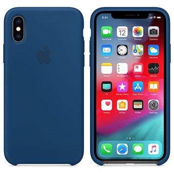 iPhone X / iPhone XS Silikonväska - Blå