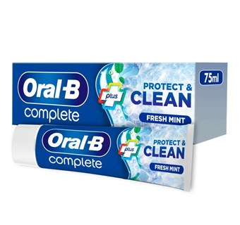 Oral-b Complete Plus Protect & Clean Tandkräm Frisk Mint - 75 ml