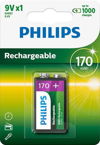 Philips Batteri 9V - 1 st