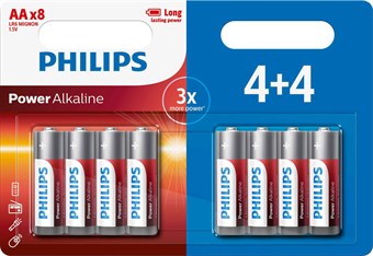 Philips Power Alkaline AA - 8 st