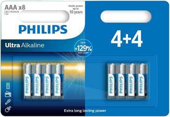 Philips Ultra Alkaline AAA - 8 st