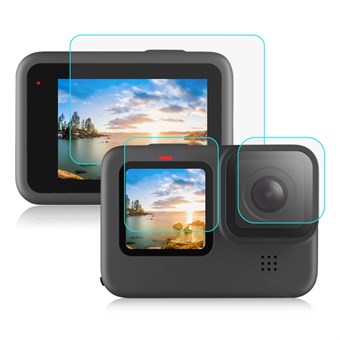 PULUZ® Härdat Glas för GoPro HERO 10 Black / HERO 9 Black Lins + LCD-Skärm