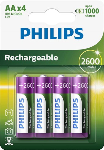 Philips Batteri AA - 4 st