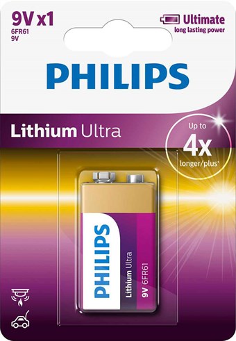 Philips Lithium Ultra 9V - 1 st
