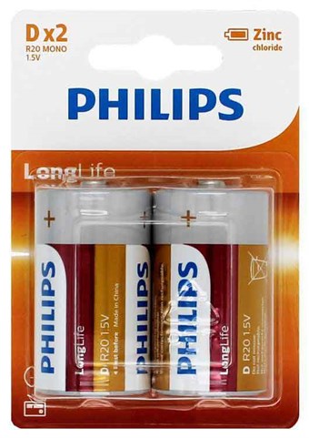 Philips Longlife D - 2 st