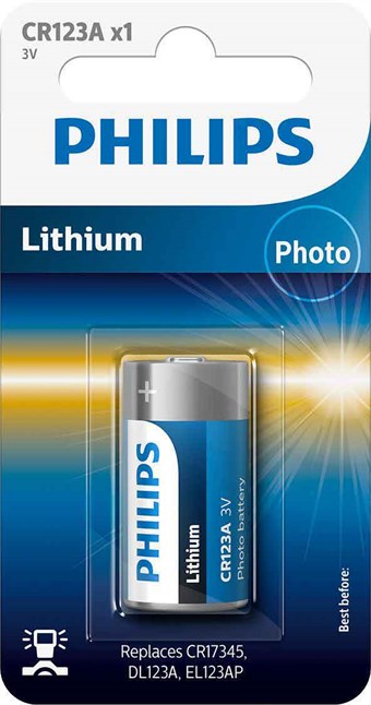 Philips Photo Lithium CR123 - 1 st