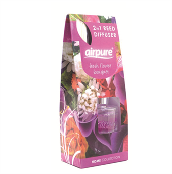 AirPure 2 in 1 Reed Diffuser - Duftspridare - Fresh Flower - Fragrance of Fresh Flowers