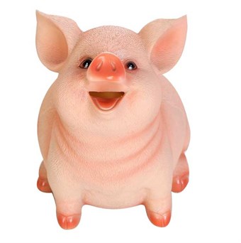 Piggy Bank - Charming Piggy Bank - Handmålade - BEGRÄNSAD MODELL