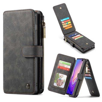 CaseMe Flip Wallet för Samsung Galaxy S10 - Svart