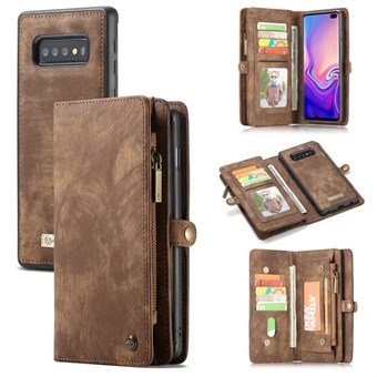 CaseMe Flap Plånbok för Samsung Galaxy S10 - Brun
