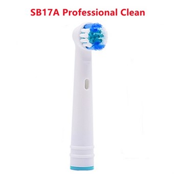 Lösa Borsthuvuden för Braun Oral-B Eltandborste - 4 st - SB 17A Professional Clean