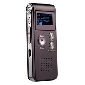 SK-012 8 GB röstinspelare USB Professionell diktafon - Digitalt ljud med WAV MP3-spelare - VAR funktion