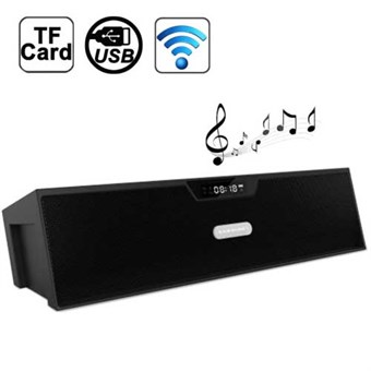 Sardine Bluetooth stereoljudhögtalare med FM, SD och USB - Svart