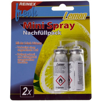 Reinex - Mini Air Freshener Refill - 2 x 10 ml - Citron