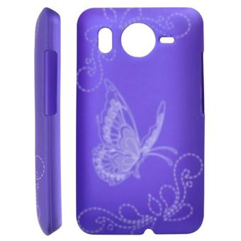 HTC Desire HD Butterfly skal (lila)