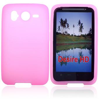 Mjuk silikon för Desire HD (rosa)