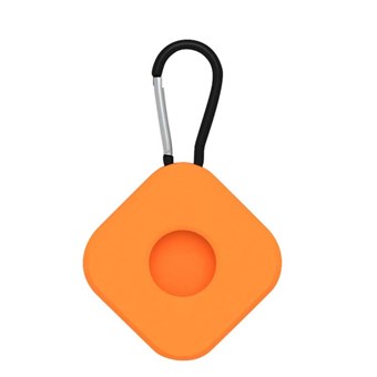 AirTag Nyckelring Hållare med Karbinhake - Orange