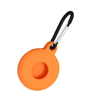 AirTag Nyckelring Hållare Med Smart Karbinhake - Orange