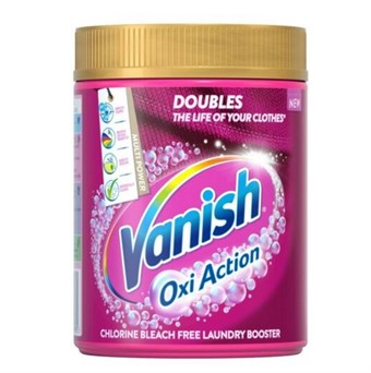 Vanish Oxi Action Powder Tyg Fläckborttagning ljusnar upp färger 470g