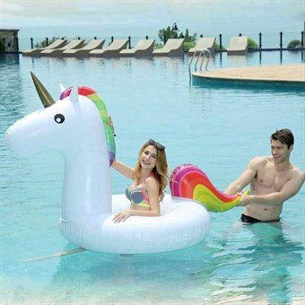 Unicorn - Uppblåsbara baddjur - Beach Fun