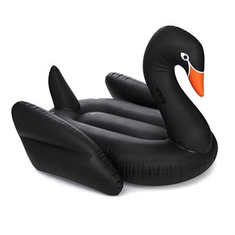 Uppblåsbar badleksak - Black Swan - Strandleksak