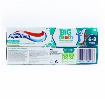 Aquafresh Big Teeth Mild Barntandkräm - 50 ml