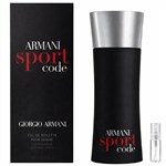 Armani Code Sport - Eau de Toilette - Doftprov - 2 ml