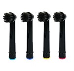 Oral-B kompatibla borsthuvuden - Soft Bristle SB-17A - 4 st. (Svart)