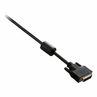 Video Digital DVI-D Kabel V7 V7E2DVI-02M-BLK      (2 m) Svart