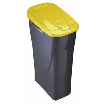 Avfallsbehållare Återvinning Mondex Ecobin Gul Med lock 25 L