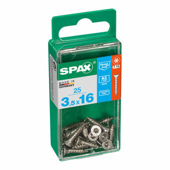 Låda med skruvar SPAX 4197000350161 Träskruv Platt huvud (3,5 x 16 mm)