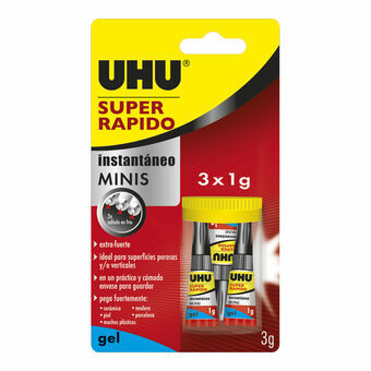 Omedelbar vidhäftning UHU 36527 Minis 3 antal (1 g)