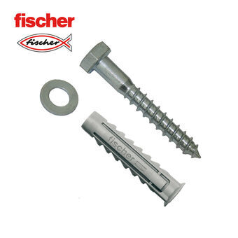 Pluggar och skruv Fischer 535512 Pluggar och skruv 2 antal (10 x 80 mm)