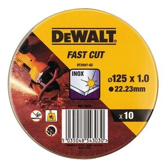 Skärskiva Dewalt Fast Cut dt3507-qz 10 antal 115 x 1 x 22,23 mm