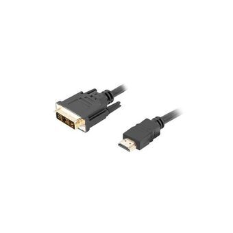 Kabel HDMI till DVI Lanberg CA-HDDV-10CC-0018-BK Svart 1,8 m