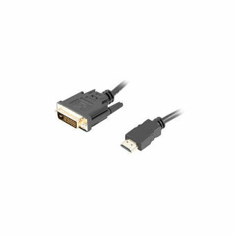 HDMI till DVI Adpater Lanberg CA-HDDV-20CU-0018-BK Svart 1,8 m