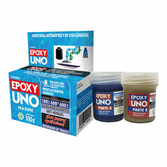 Two component epoxy adhesive Fusion Epoxy Black Label Unom98 Universal Marinblå 100 g